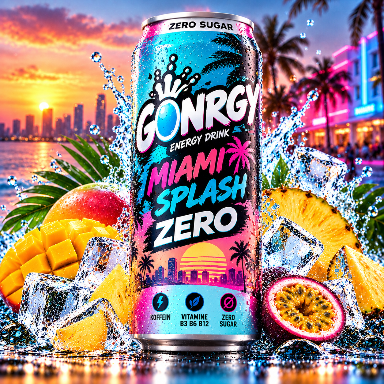 Gönrgy Miami Splash Zero (24/0,50 Ltr. Dose EINWEG)